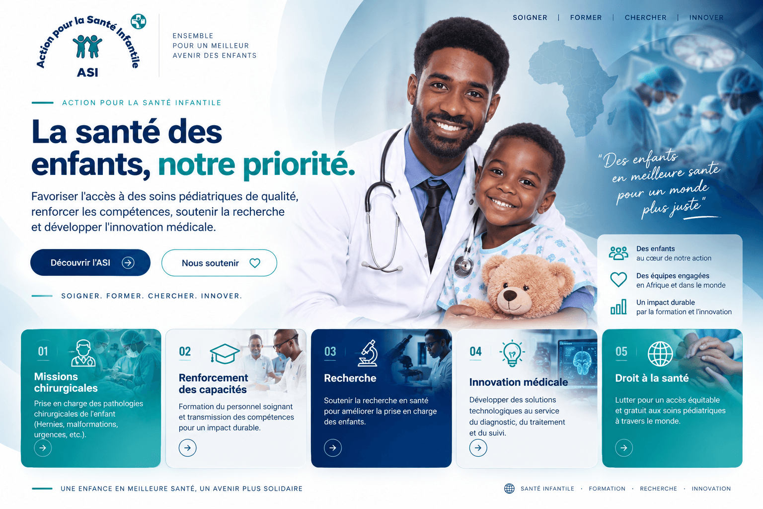 Présentation visuelle de l'Action pour la Santé Infantile